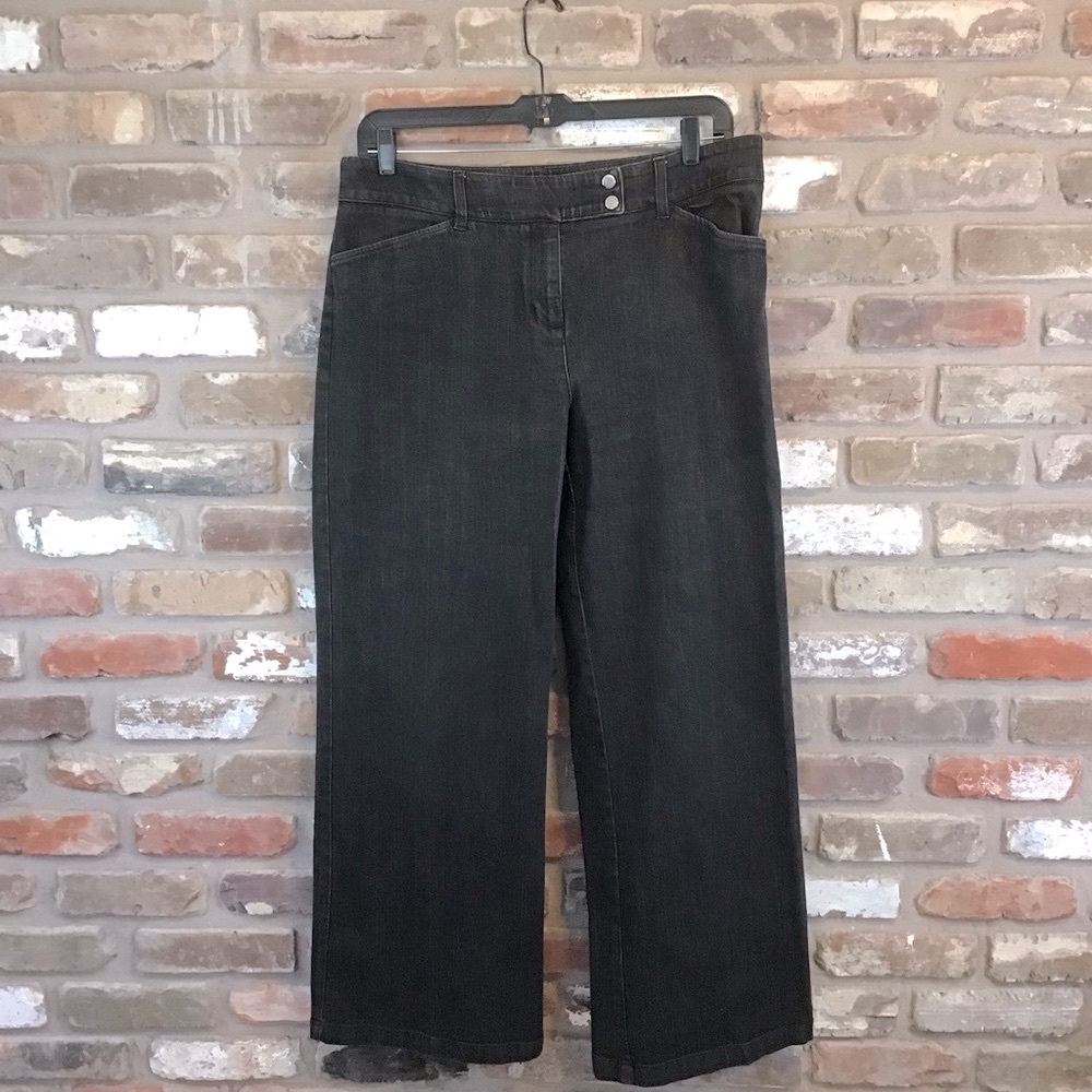 Jones New York Dark Gray Flare Jeans